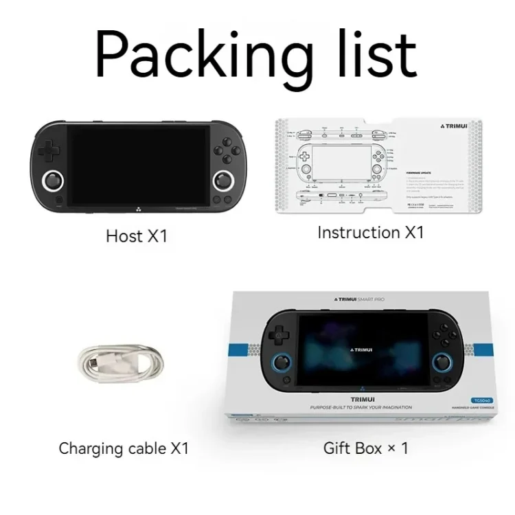 Trimui Smart Pro 4.96 Inch IPS Screen Handheld Game Console Open Source Linux System 128G(White) - Image 8