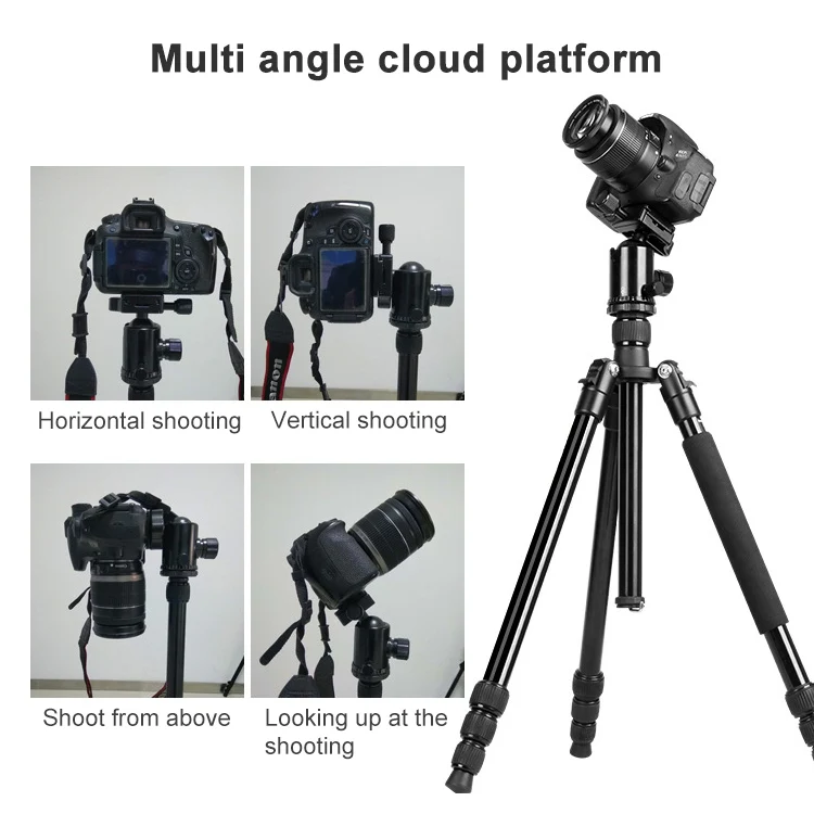TRIOPO Oubao TA300 Adjustable Portable Aluminum Alloy Tripod with Ball Head for SLR Camera - Image 7