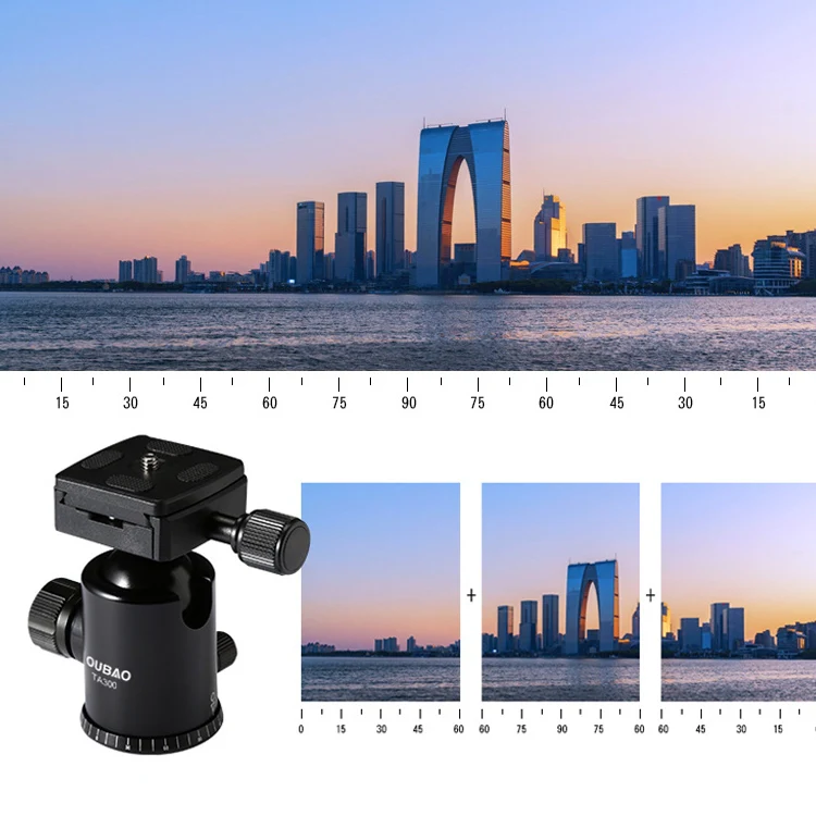 TRIOPO Oubao TA300 Adjustable Portable Aluminum Alloy Tripod with Ball Head for SLR Camera - Image 8