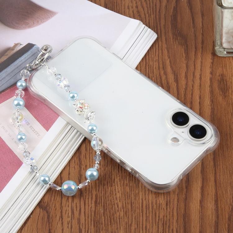 Tulip Flower Beaded Chain Phone Lanyard(Silver) - Image 6