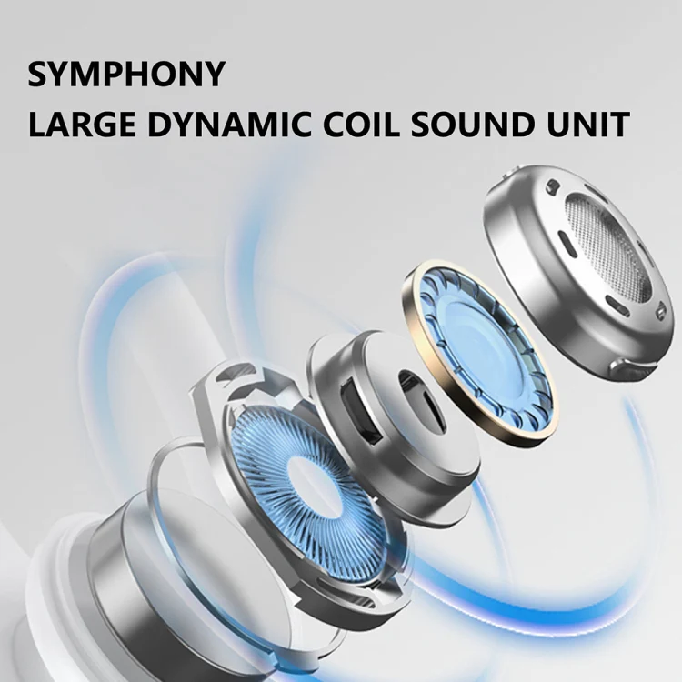 TWS Ear-Mounted LED Digital Display Noise Reduction Bluetooth Earphones With Power Bank Function(Black) - Image 5