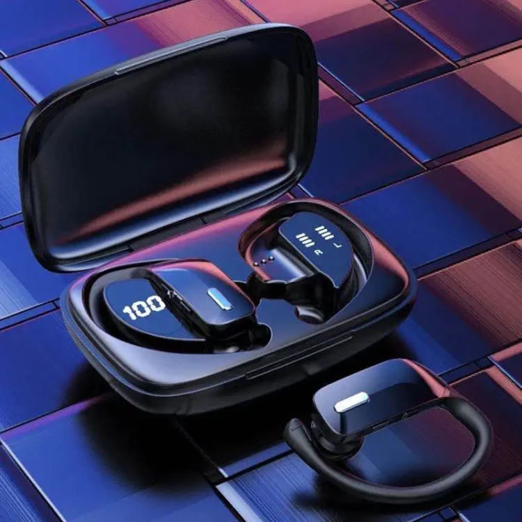 TWS Ear-mounted Noise Reduction LED Dual-battery Display Bluetooth Earphones(T16 Blue) - Image 13