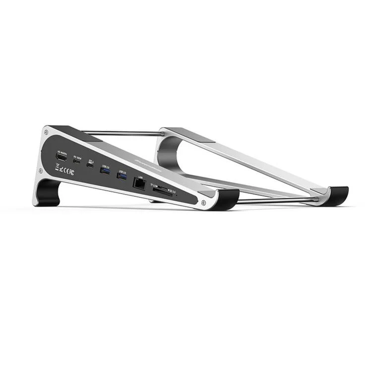 TYPE-C Laptop / Tablet Stand With USB 3.0 Expansion Dock, Interfaces: 8 in 1 Expansion/Ethernet Port - Image 2