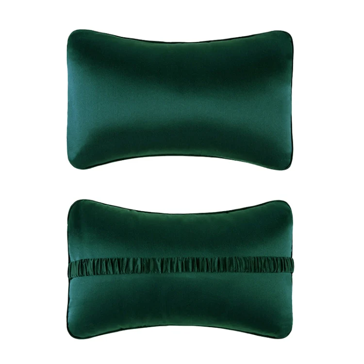 TZ19 Silk Car Head Pillow Car Memory Foam Comfort Lumbar Support(Green) - Image 2