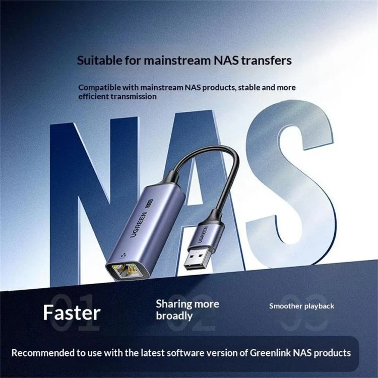 UGREEN CM648-25051 2.5G Network Adapter USB to RJ45 Ethernet Converter - Image 6