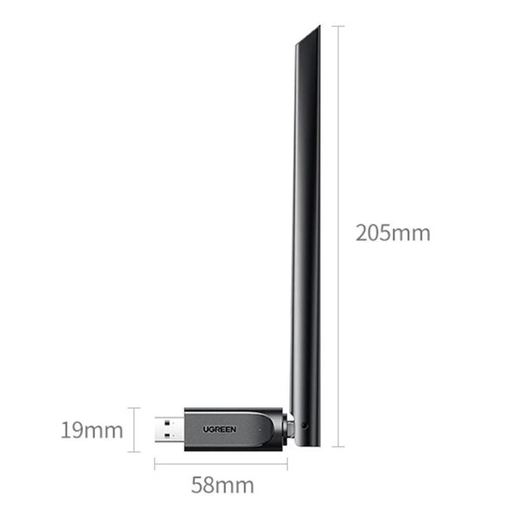 UGREEN CM763-35265 Dual Band 2.4G / 5G Wireless Network Card AX900 USB WiFi6 Adapter - Image 2