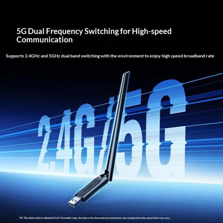 UGREEN CM763-35265 Dual Band 2.4G / 5G Wireless Network Card AX900 USB WiFi6 Adapter - Image 5