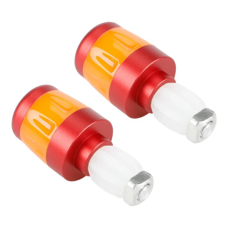 ULIP USB Rechargeable Bike Handlebar End Lights LED Safety Warning Signal Lamps for 22mm Bar Grips(Red Orange) - Image 2