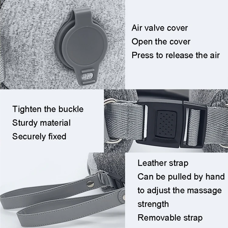 uNeck Air 3 Generations Portable Cervical Massager Inflatable Hot Compress Airbag U Pillow - Image 6