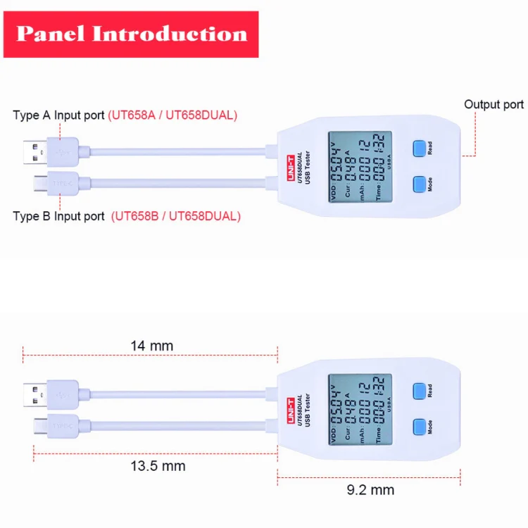 UNI-T USB Voltmeter Ammeter Tester UT658DUAL - Image 11