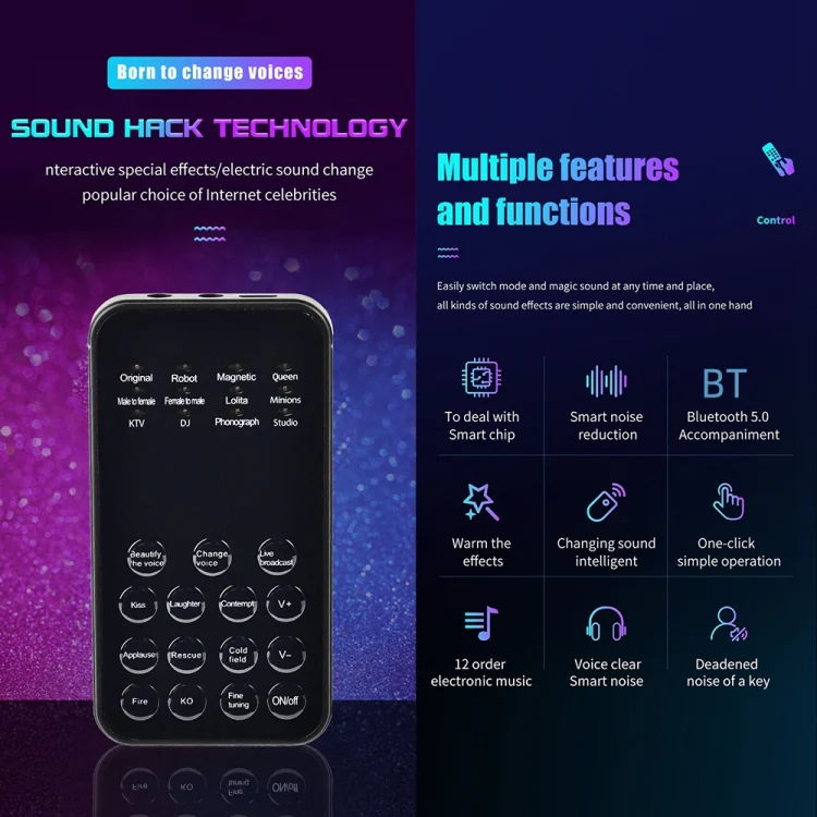 Universal Mini Sound Card Voice Changer For Mobile Phones And Computers - Image 2