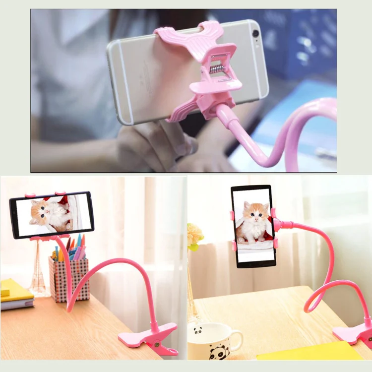 Universal Multifunctional Flexible Long Arm Lazy Bracket Desktop Headboard Bedside Car Phone Holder Stand Tablet Mount(Black) - Image 9