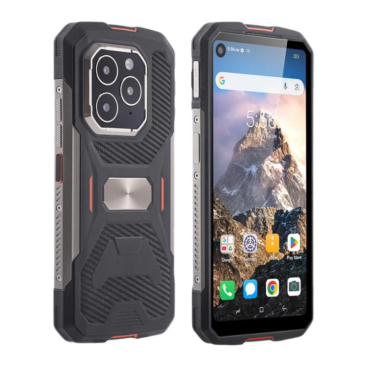 UNIWA F915 Rugged Phone, 4GB+64GB,  6.28 inch Android 160 Unisoc T310 Quad Core, Network: 4G, NFC, Plug:US Plug(Black Orange) - Image 2