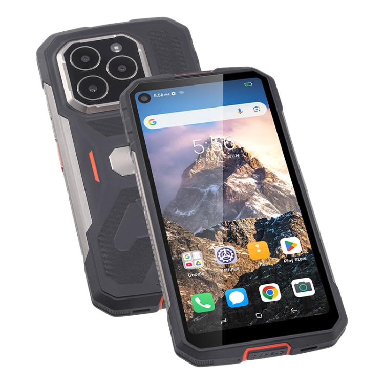 UNIWA F915 Rugged Phone, 4GB+64GB,  6.28 inch Android 160 Unisoc T310 Quad Core, Network: 4G, NFC, Plug:US Plug(Black Orange) - Image 3