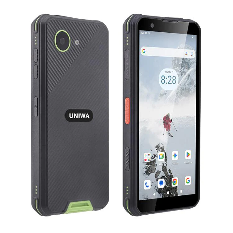 UNIWA F999 Rugged Phone, 4GB+64GB, 5.33 inch Android 16.0 Unisoc T615 UMS9230E Octa Core, PTT Button, Network: 4G, NFC, Plug:UK Plug(Black Green) - Image 2