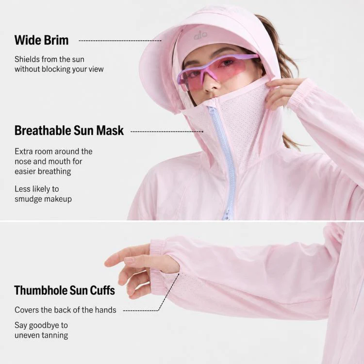 UPF50+ Cooling Fiber Lightweight Breathable Sun Protection Coat, Size:L(Blue) - Image 6