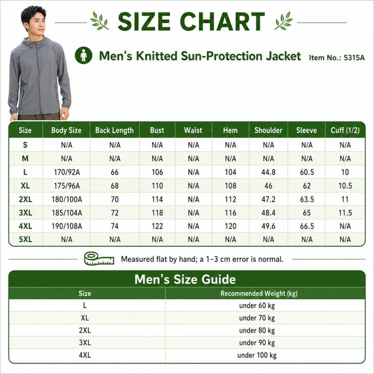 UPF50+ Lightweight Breathable Sun Protection Men Coat, Size:4XL(Light Gray) - Image 8