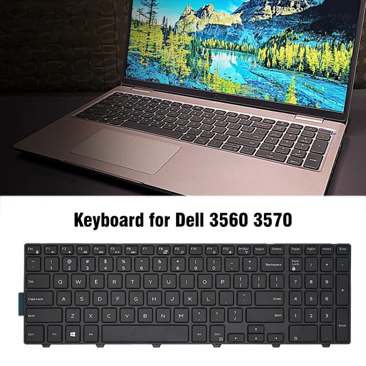 US Version  Laptop Keyboard For Dell 3560 3570(Black) - Image 4
