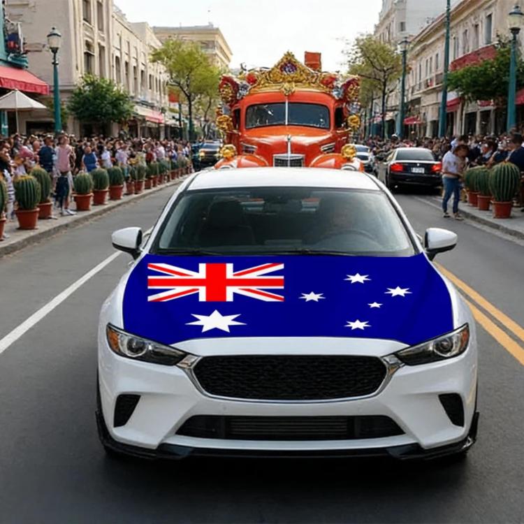 USA-Canada-Mexico World Cup Cheering Flag Dustproof Car Cover, Specification: Australia(115x150cm)