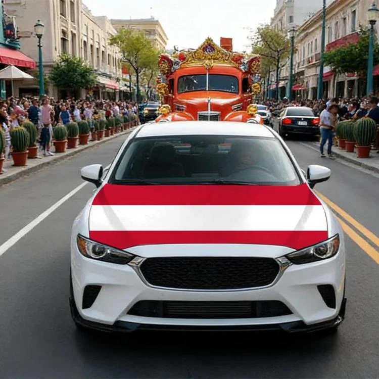 USA-Canada-Mexico World Cup Cheering Flag Dustproof Car Cover, Specification: Austria(125x150cm)