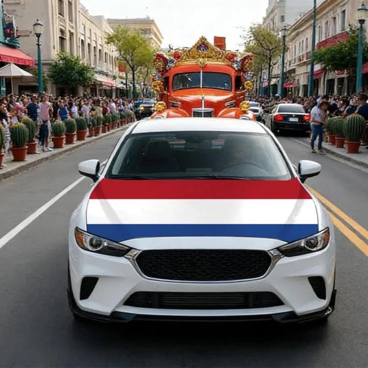 USA-Canada-Mexico World Cup Cheering Flag Dustproof Car Cover, Specification: Netherlands(115x150cm)