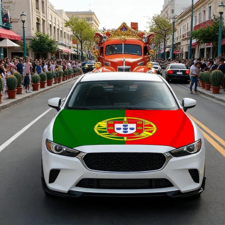 USA-Canada-Mexico World Cup Cheering Flag Dustproof Car Cover, Specification: Portugal(115x150cm)