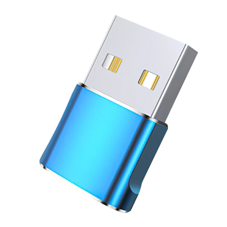USB 2.0 Male To USB-C / Type-C Female Adapter, Support Charging & Transmission Data(Blue)