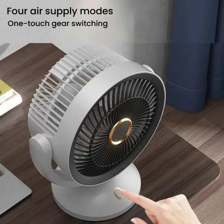 USB Air Circulation Fan Office Desktop Small Fan, Style: Rechargeable - Image 9