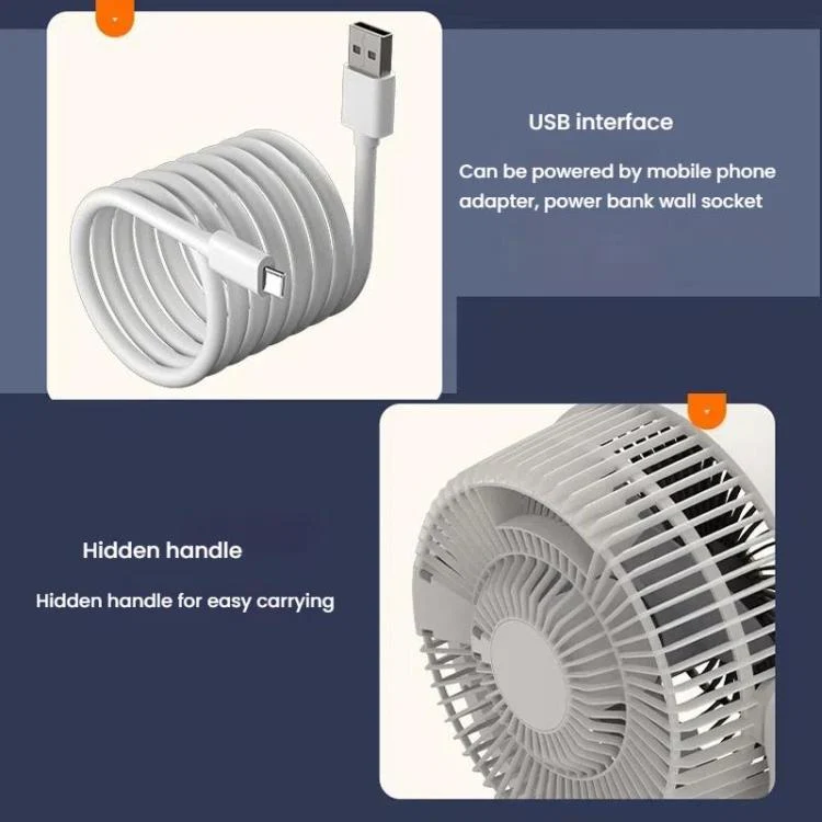 USB Air Circulation Fan Office Desktop Small Fan, Style: USB Plug - Image 18