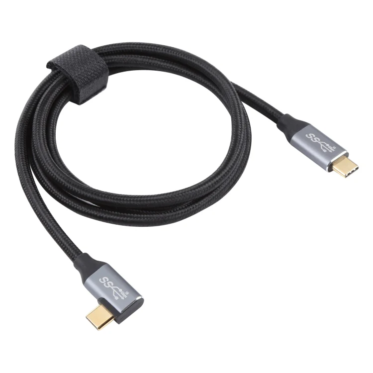 USB-C / Type-C Male to USB-C / Type-C Elbow Transmission Data Cable, Cable Length:2m - Image 2