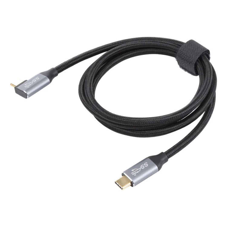 USB-C / Type-C Male to USB-C / Type-C Elbow Transmission Data Cable, Cable Length:3m - Image 3