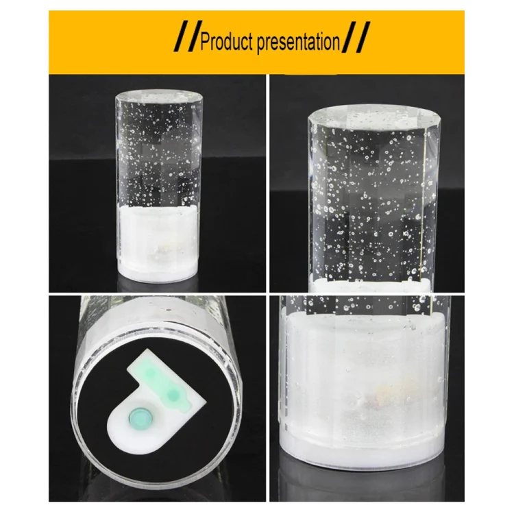 USB Charging LED Round Bar Crystal Lamp KTV Atmosphere Decorative Light, Color: Yellow - Image 4