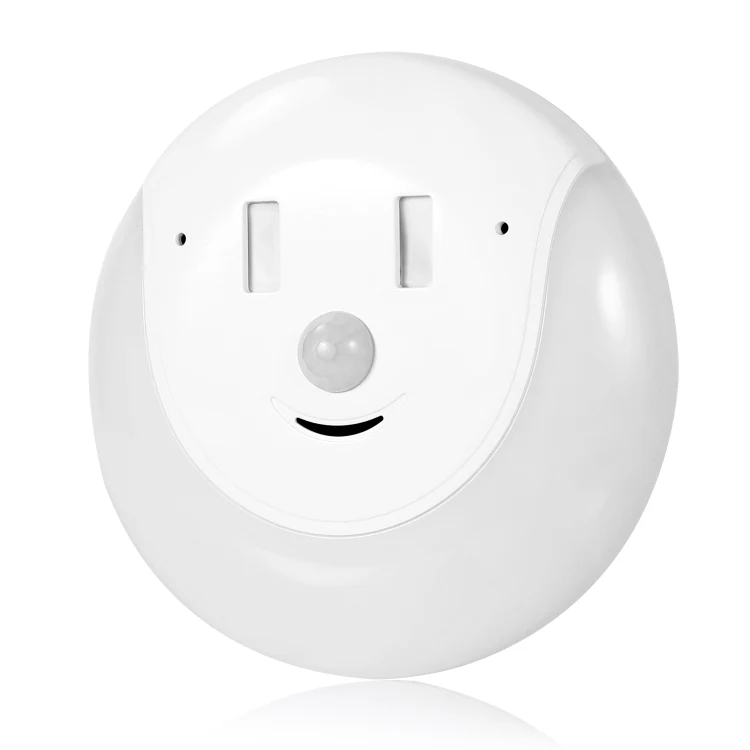 USB Charging Light & Human Body Sensing Control Smile Magnetic Night Light(Cold White Light) - Image 2