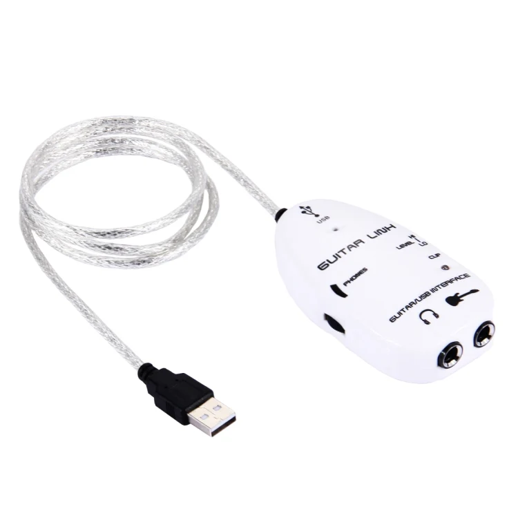 USB Interface Guitar Link Cable PC / MAC Recording(White) - Image 2