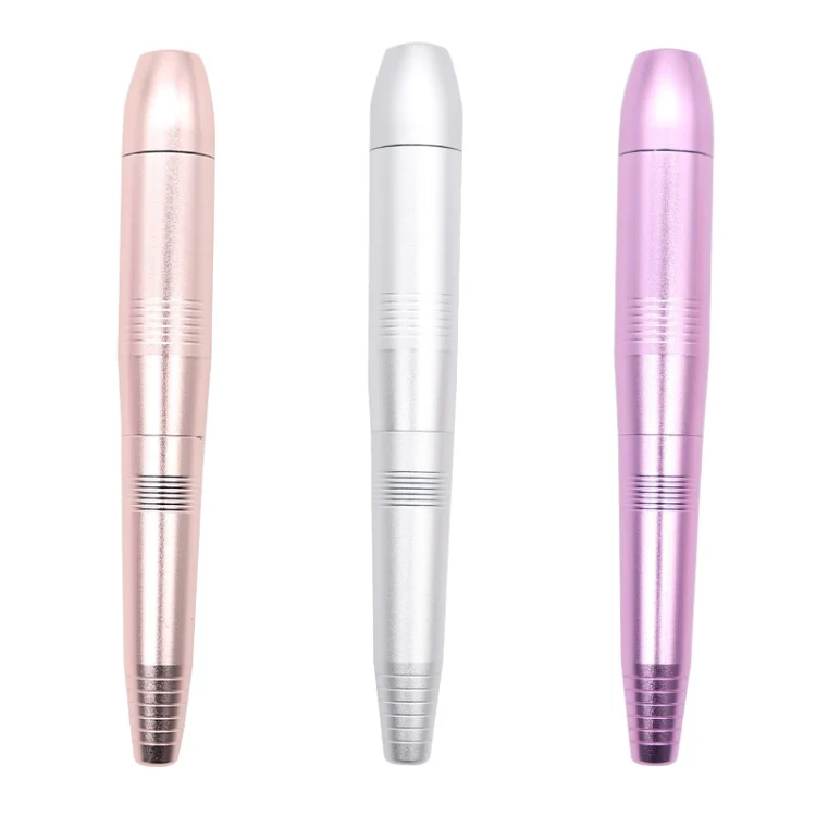 USB Plug Aluminum Nail Drill Machine Electric Manicure Milling Cutter Set(Silver) - Image 2