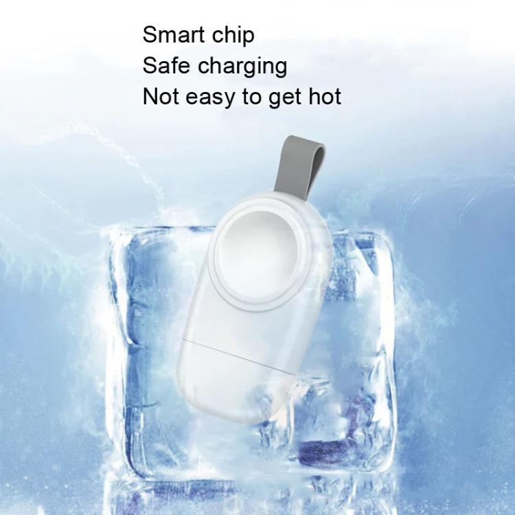 USB Portable Wireless Magnetic Suction Charger For Apple Watch 1/2/3/4/5/6/7/SE(White) - Image 4