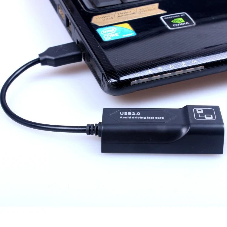 USB to RJ45 10/100 Mbps USB Ethernet Adapter Network card(Black) - Image 2