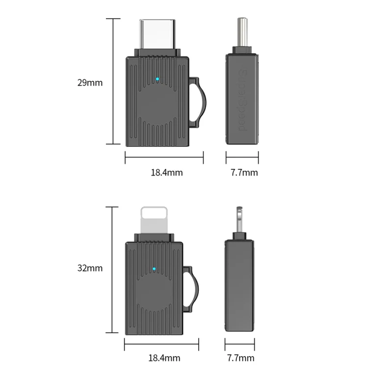 USB to USB-C / Type-C Multifunction Travel Case Shape Apapter(Tarnish) - Image 2