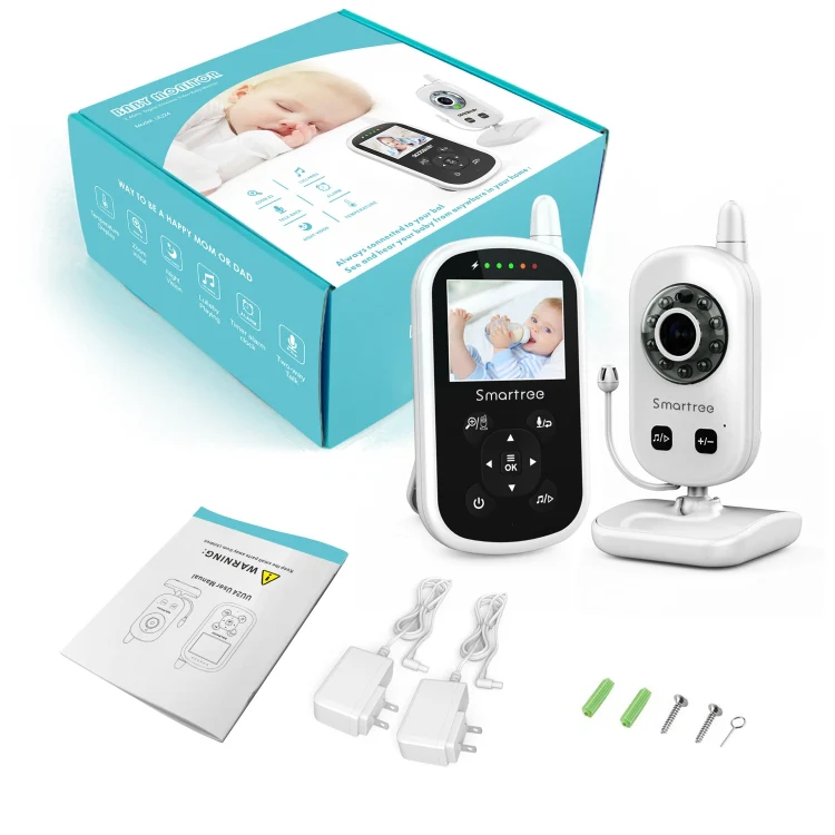 UU24 2.4 Inch Wireless Baby Monitor Camera Temperature Monitor 2 Way Audio VOX Lullaby US Plug - Image 6