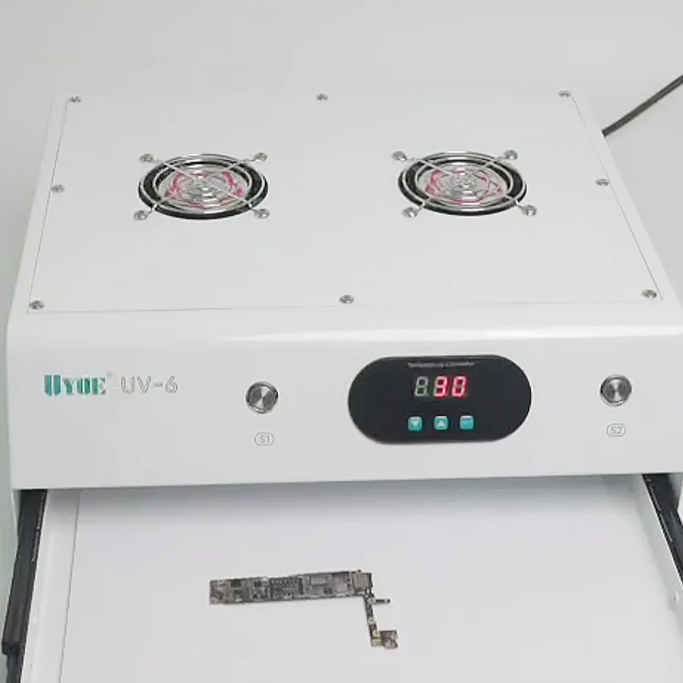 Uyue UV-6 15 inch Double Timing Intelligent Curing Lamp Mechanic for Phone / Pad (EU Plug) - Image 6