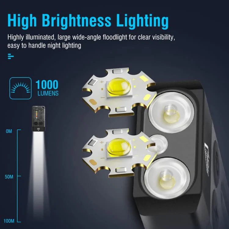 V10 Portable Keychain Light USB Rechargeable Bright Mini Flashlight(Black) - Image 5