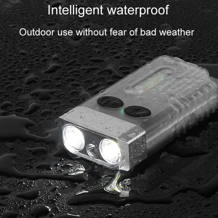 V10 Portable Keychain Light USB Rechargeable Bright Mini Flashlight(Black) - Image 9