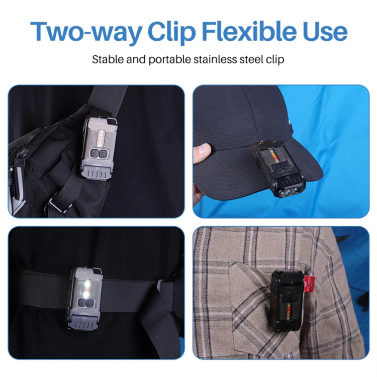 V15 EDC Flashlight Multi-function Work Light(Black) - Image 10