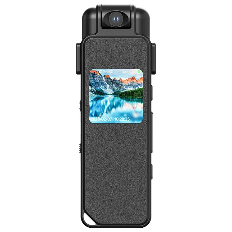 V23 0.85-inch IPS Display Portable Motion HD Camera & Voice Recorder, Memory:128GB(Black)