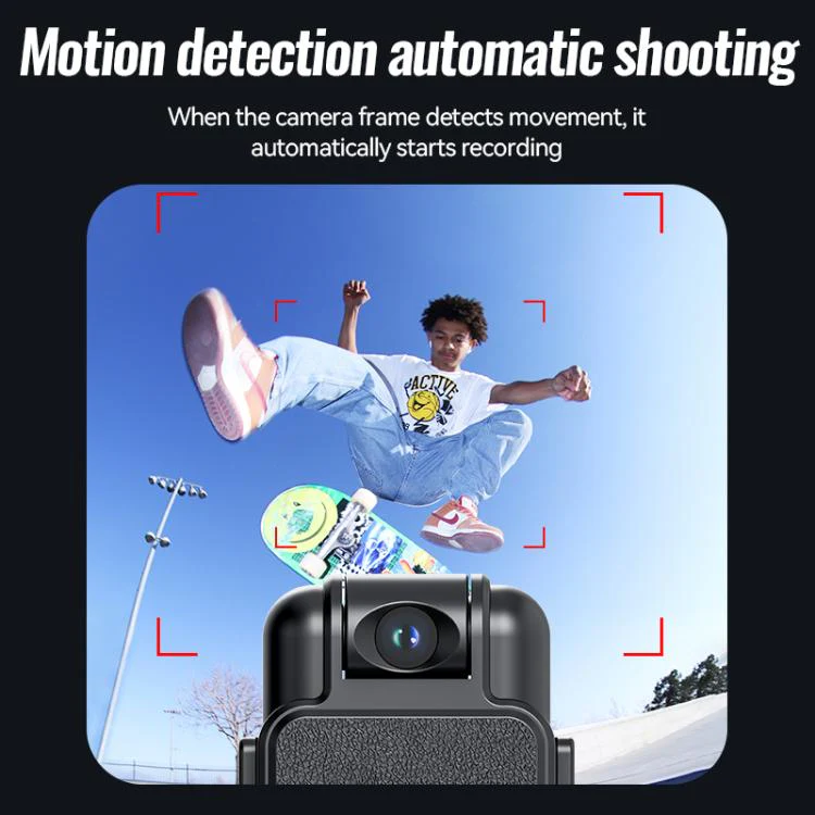 V23 0.85-inch IPS Display Portable Motion HD Camera & Voice Recorder, Memory:32GB(Black) - Image 7
