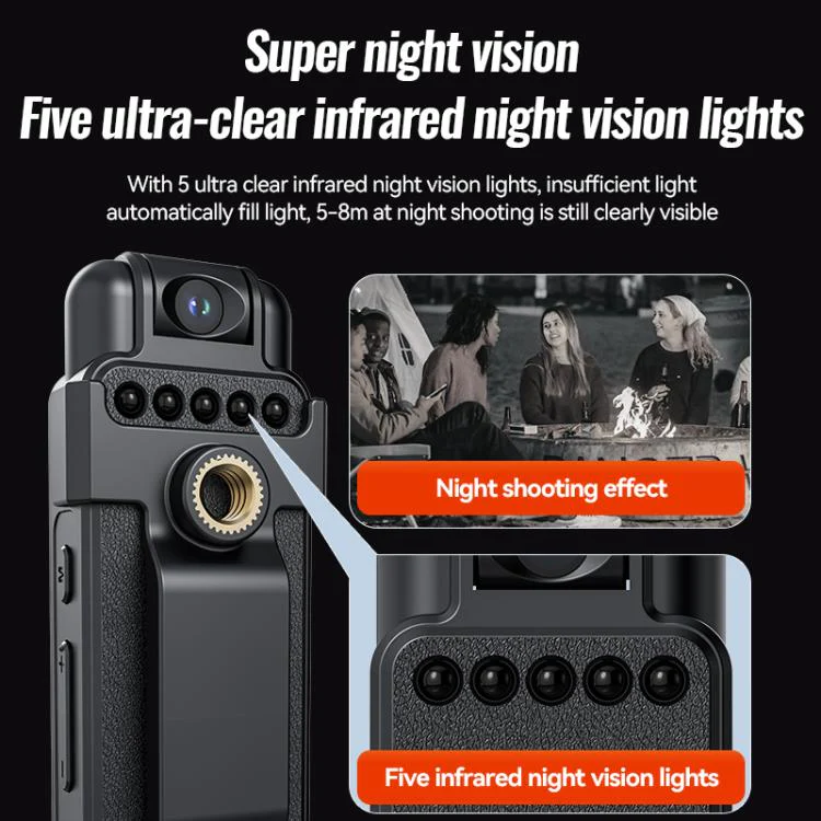 V23 0.85-inch IPS Display Portable Motion HD Camera & Voice Recorder, Memory:4GB(Black) - Image 6