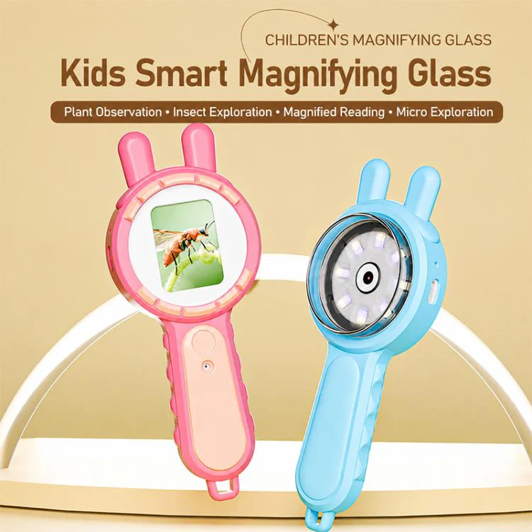 V37 200X 2-inch IPS Screen Children Handheld Smart Magnifier(Blue) - Image 6