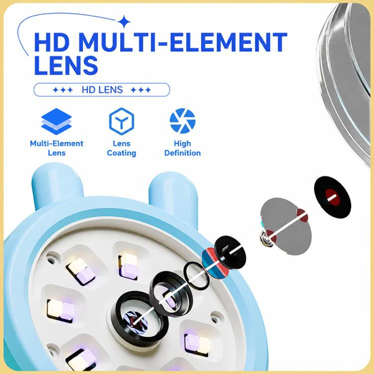 V37 200X 2-inch IPS Screen Children Handheld Smart Magnifier(Pink) - Image 7
