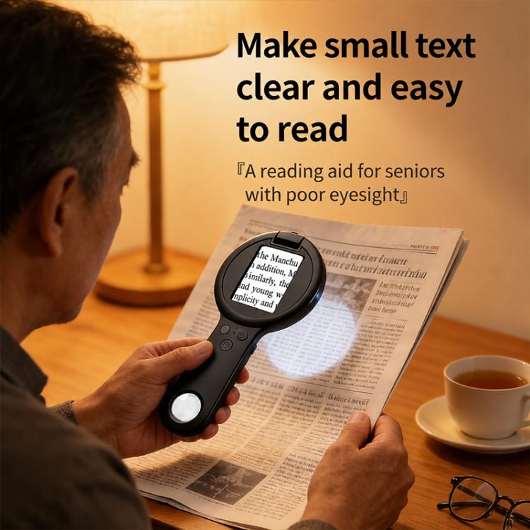 V5 500X 2.4-inch IPS Screen Handheld Smart Magnifier(Black) - Image 14