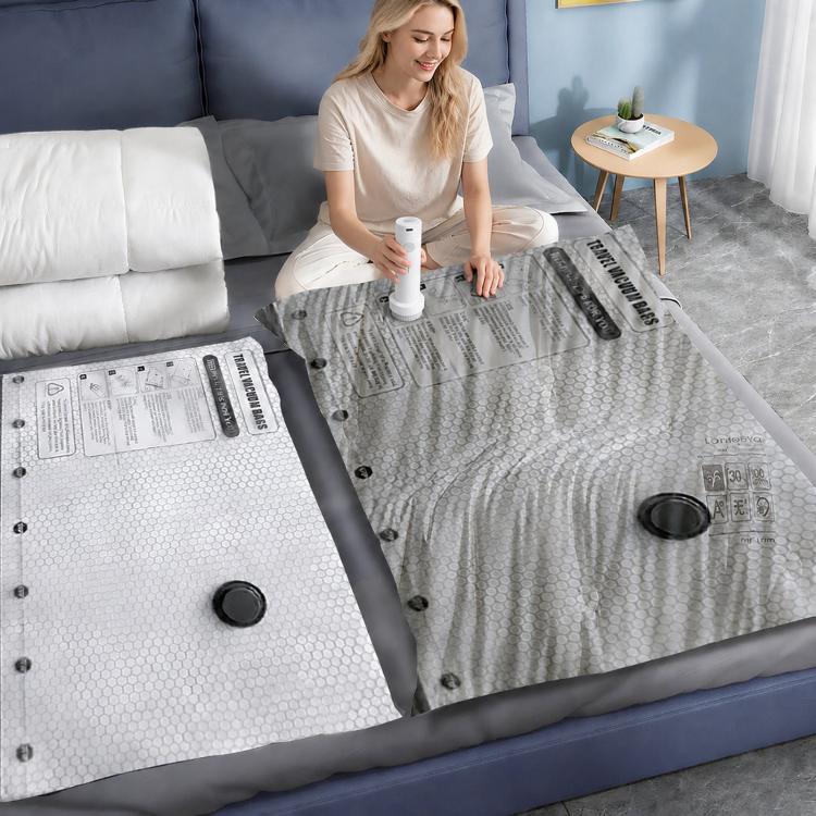 Vacuum Compression Bags for Household Clothes Storage, With Evacuation Pump, Size: 18pcs /Set 6S+6M+6L - Image 7